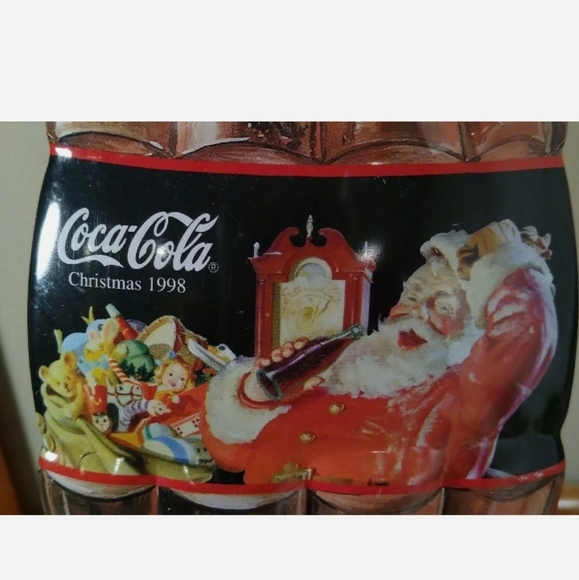 LARGE HINGED COCA COLA BOTTLE SHAPED, CHRISTMAS TI - Picture 2 of 10